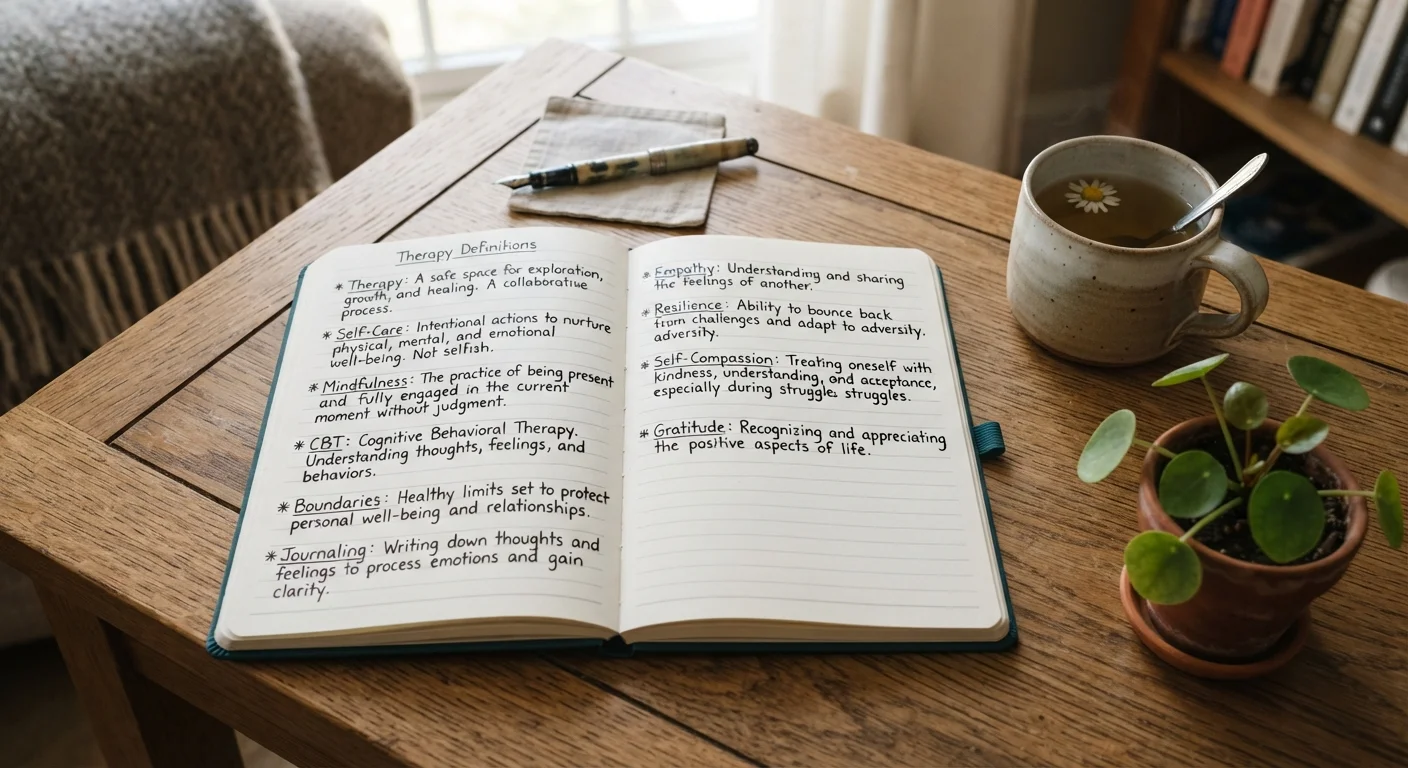 A Reference Glossary of Common Therapy Terms for Beginners