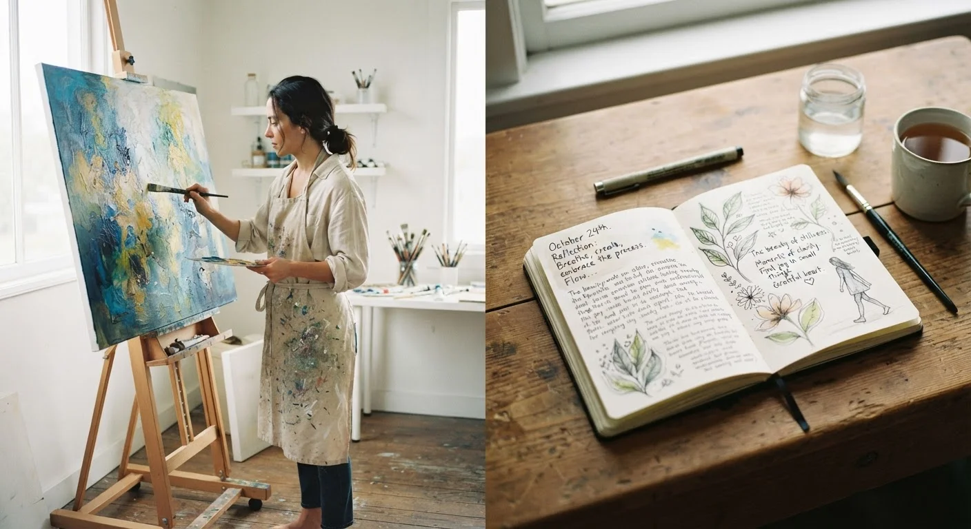 Art Therapy vs. Creative Journalling: Two Expressive Paths, Different Therapeutic Roles