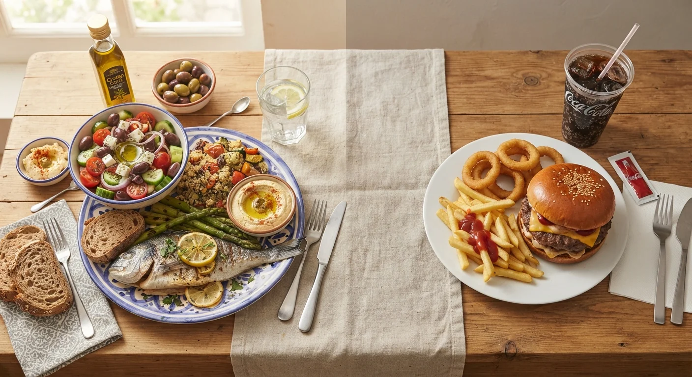 Mediterranean Diet vs. Western Diet: What the Evidence Says About Mood