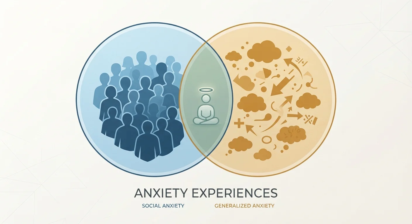 Social Anxiety vs. Generalised Anxiety Disorder: Overlapping Symptoms, Different Roots